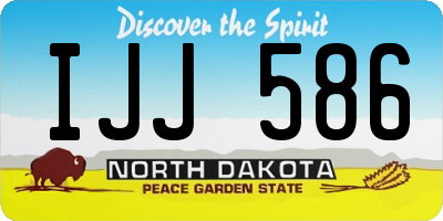 ND license plate IJJ586