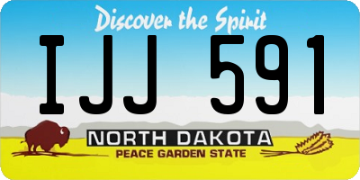 ND license plate IJJ591