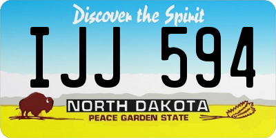 ND license plate IJJ594