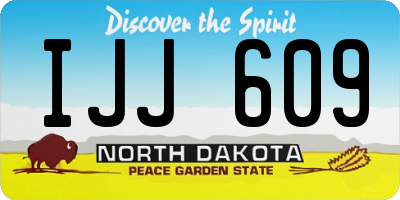 ND license plate IJJ609