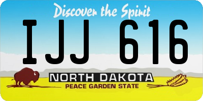 ND license plate IJJ616