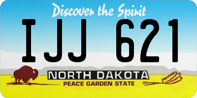 ND license plate IJJ621