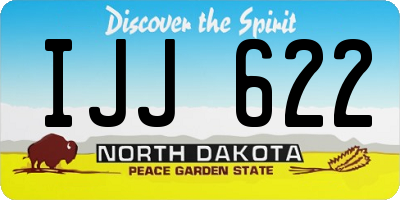 ND license plate IJJ622