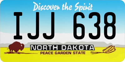 ND license plate IJJ638