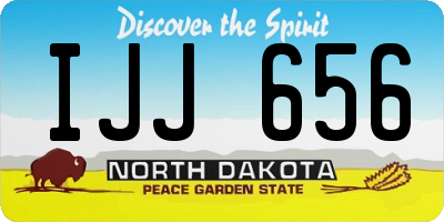 ND license plate IJJ656