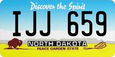 ND license plate IJJ659
