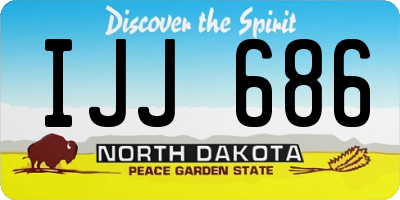 ND license plate IJJ686