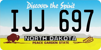 ND license plate IJJ697