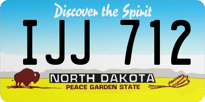 ND license plate IJJ712