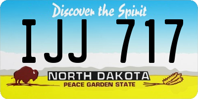 ND license plate IJJ717