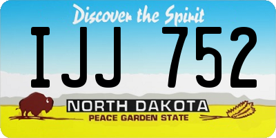 ND license plate IJJ752