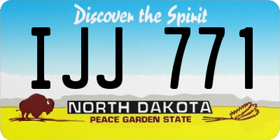 ND license plate IJJ771