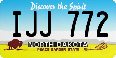 ND license plate IJJ772