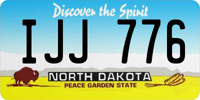 ND license plate IJJ776