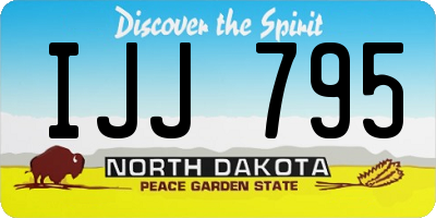 ND license plate IJJ795
