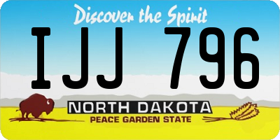 ND license plate IJJ796