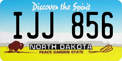 ND license plate IJJ856