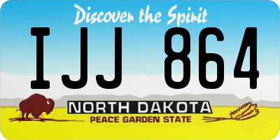 ND license plate IJJ864