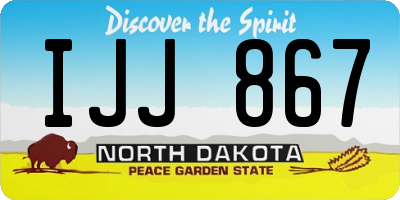 ND license plate IJJ867