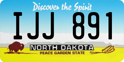 ND license plate IJJ891