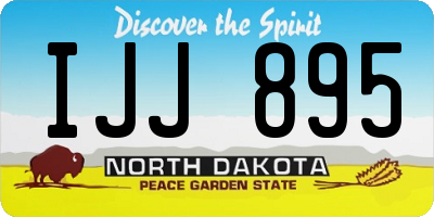 ND license plate IJJ895