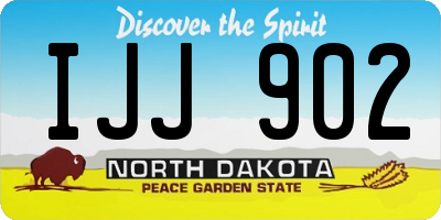 ND license plate IJJ902