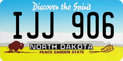 ND license plate IJJ906