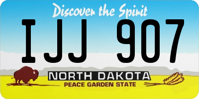 ND license plate IJJ907