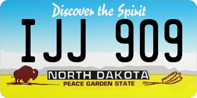 ND license plate IJJ909