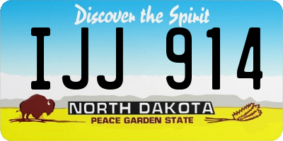 ND license plate IJJ914