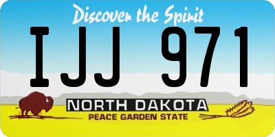 ND license plate IJJ971