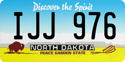 ND license plate IJJ976