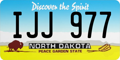 ND license plate IJJ977