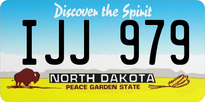 ND license plate IJJ979