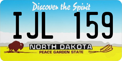 ND license plate IJL159