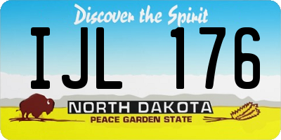 ND license plate IJL176