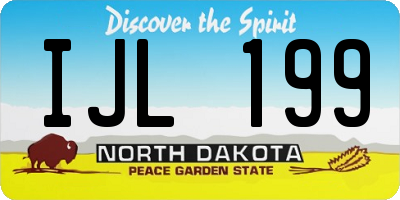ND license plate IJL199