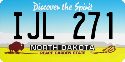 ND license plate IJL271