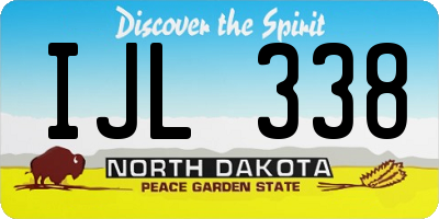 ND license plate IJL338