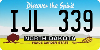 ND license plate IJL339