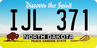 ND license plate IJL371