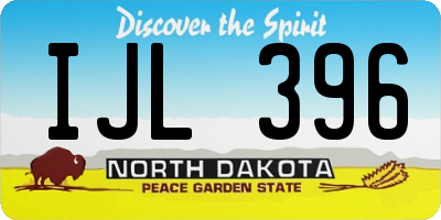 ND license plate IJL396