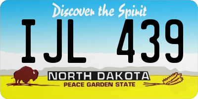 ND license plate IJL439