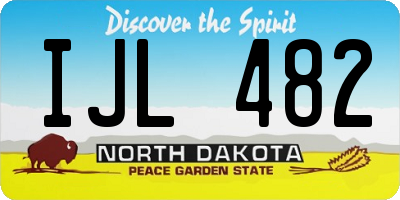 ND license plate IJL482