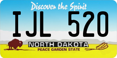 ND license plate IJL520