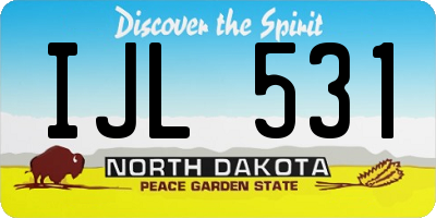 ND license plate IJL531