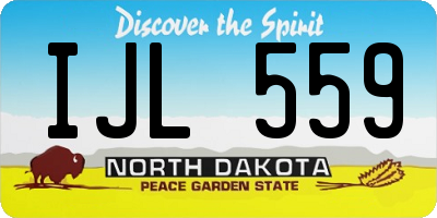 ND license plate IJL559