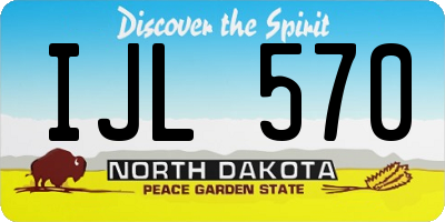 ND license plate IJL570
