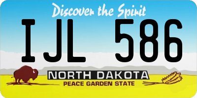 ND license plate IJL586