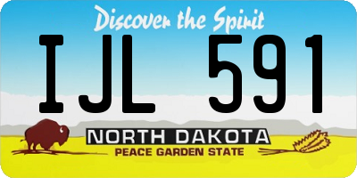 ND license plate IJL591